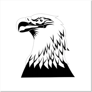 Eagle face Posters and Art